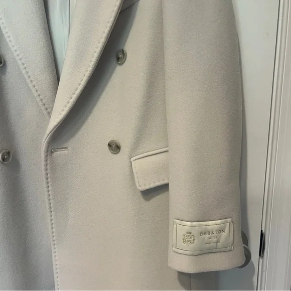 NWT Aritzia Babaton Constant Coat Sodt Wool Cashmere in Matte Pearl - Picture 8 of 12